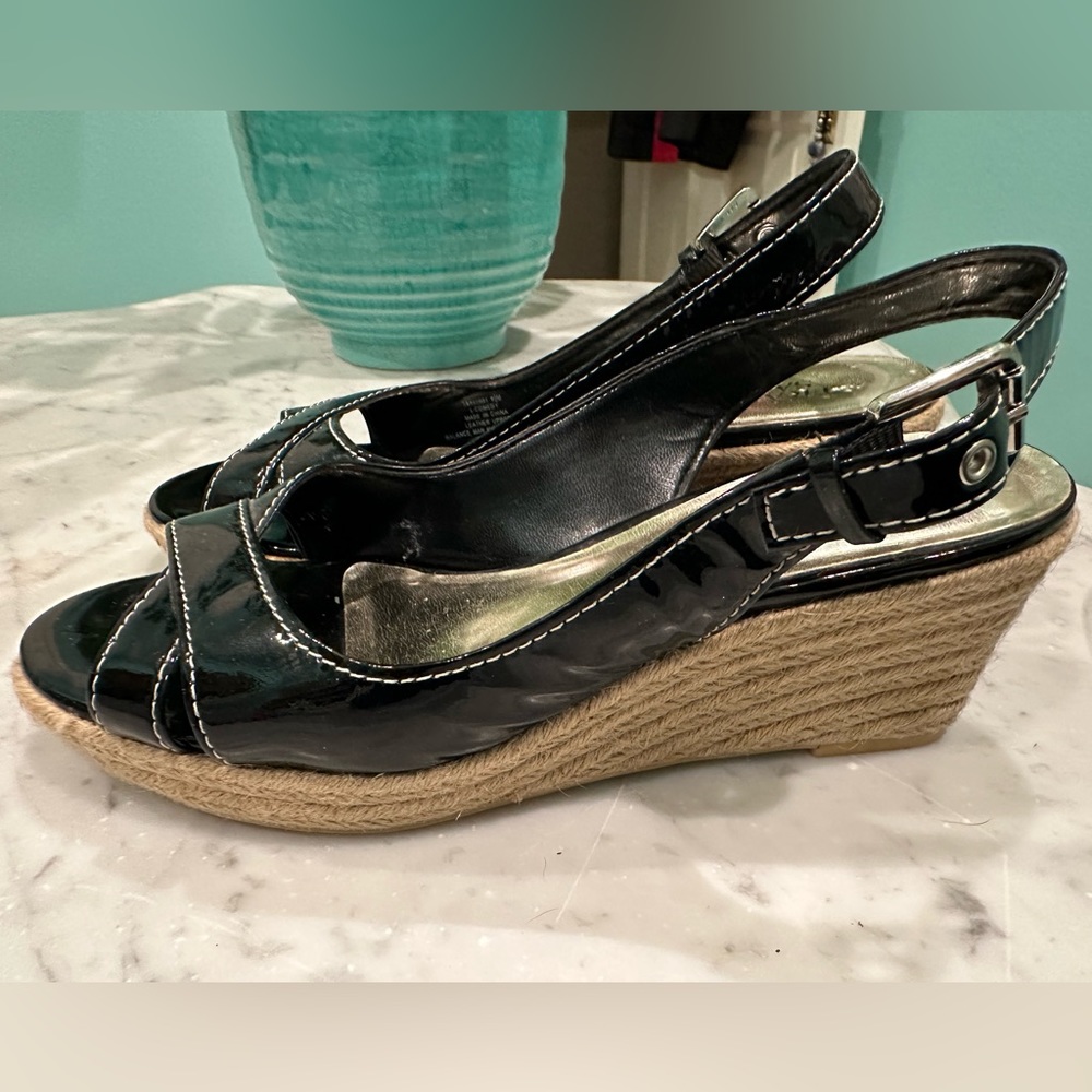 Franco Sarto black espadrilles